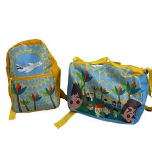 EMIRATES Airline Expo 2020 Dubai Kids Travel Set - Backpack and Small Duffel Bag